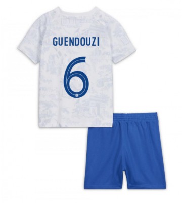 France Matteo Guendouzi #6 Replica Away Stadium Kit for Kids World Cup 2022 Short Sleeve (+ pants)